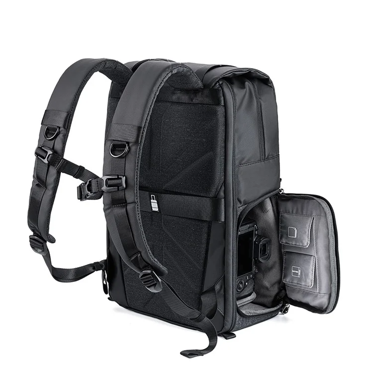 K&F CONCEPT KF13.087AV5 Leichter Kamera-Rucksack Multifunktions-Schultertasche Wasserdicht Große Kapazität Regenhülle 15,6 Zoll Laptop-Rucksack