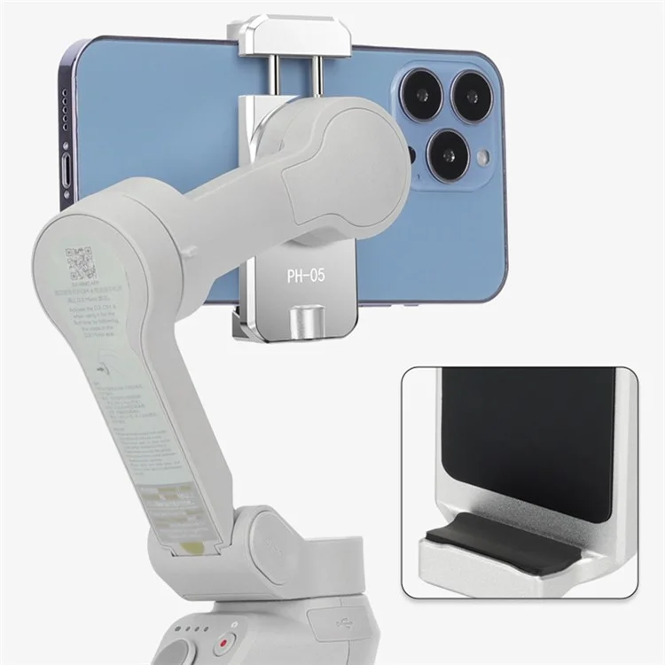 UURIG PH-05 Для DJI OM6 / 5 / 4 / 4SE Gimbal Держатель Телефона Алюминиевый Сплав Magnetic Clip с 1 / 4, Порты Холодной Обуви