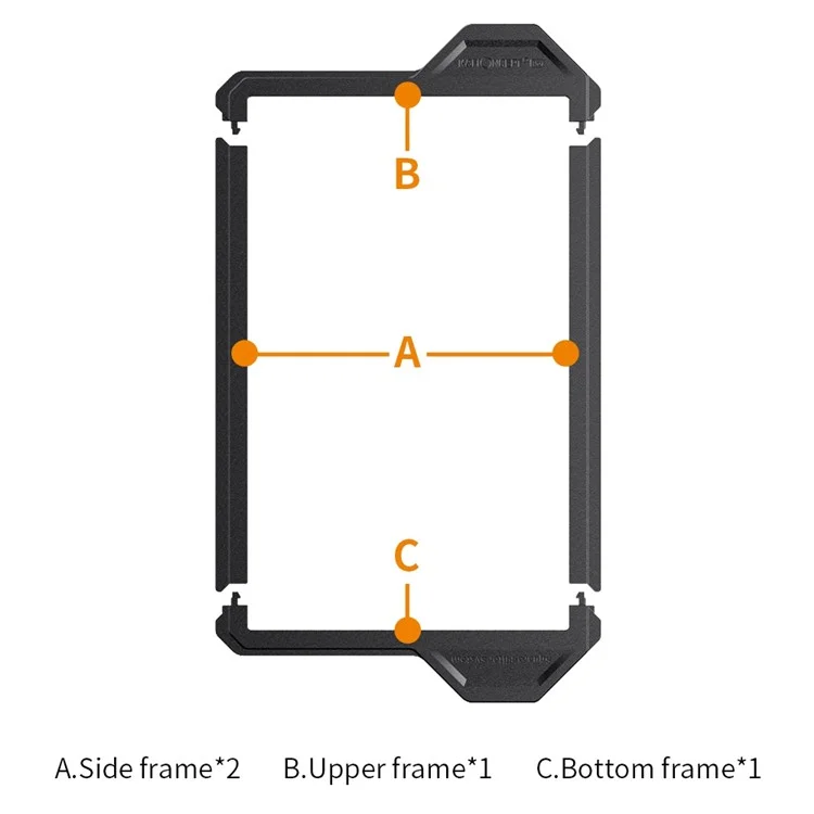 K&F CONCEPT KF31.039 2PCS Nano-X Pro 100x150mm Cadre de filtre carré de protection pour accessoires d'objectif de caméra