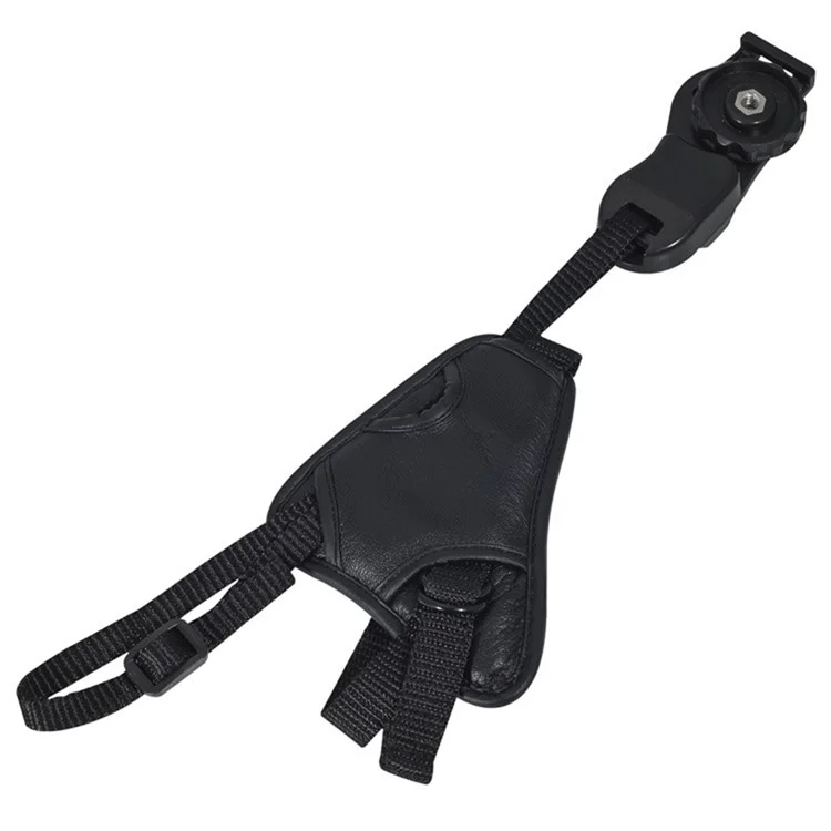 Camera Hand Strap PU Leather Secure Camera Grip Padded Anti-slip Camera Wrist Strap for DSLR SLR Cameras