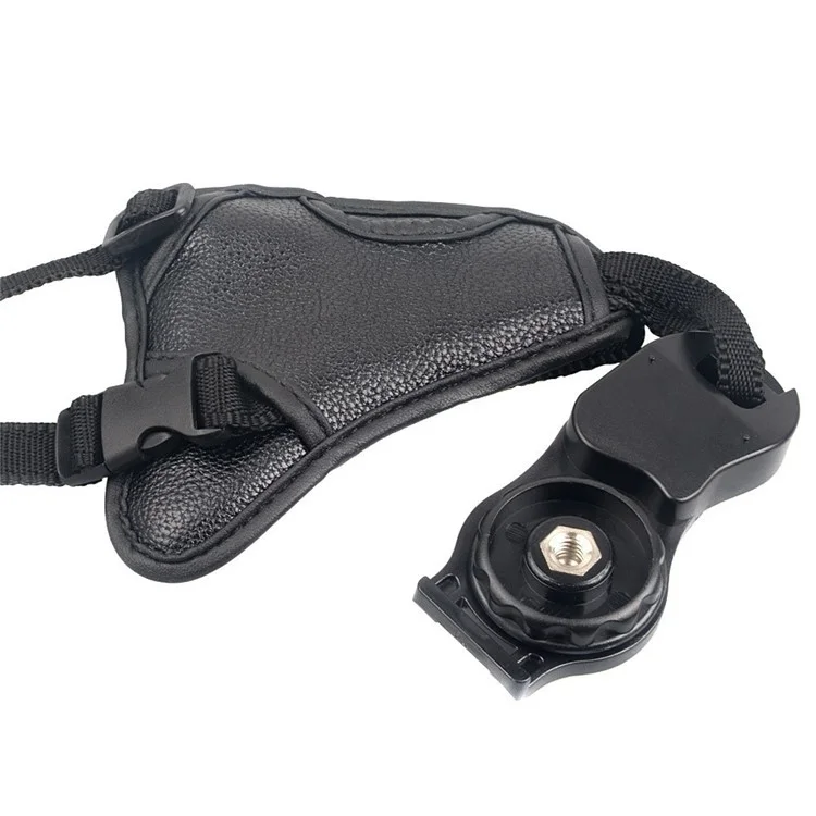 Camera Hand Strap PU Leather Secure Camera Grip Padded Anti-slip Camera Wrist Strap for DSLR SLR Cameras