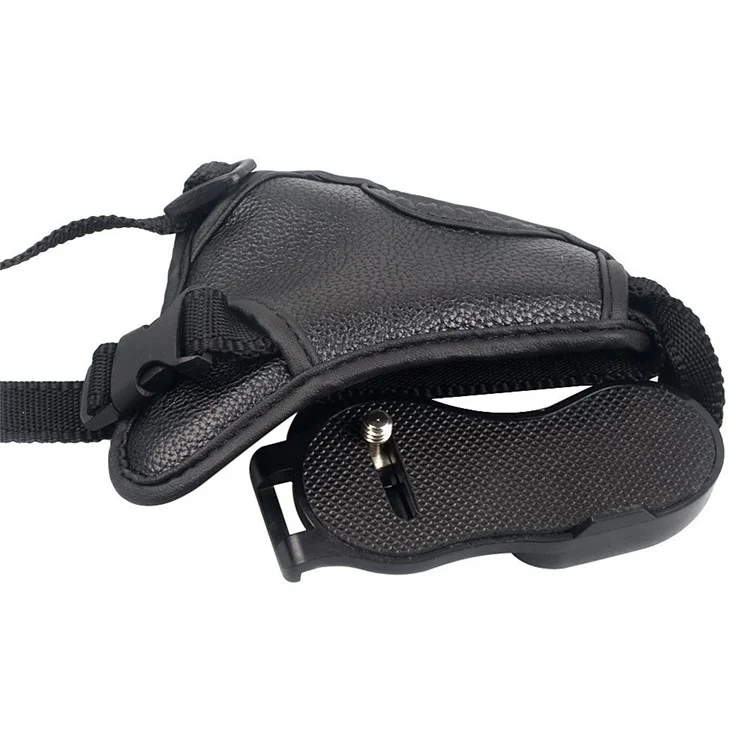 Camera Hand Strap PU Leather Secure Camera Grip Padded Anti-slip Camera Wrist Strap for DSLR SLR Cameras
