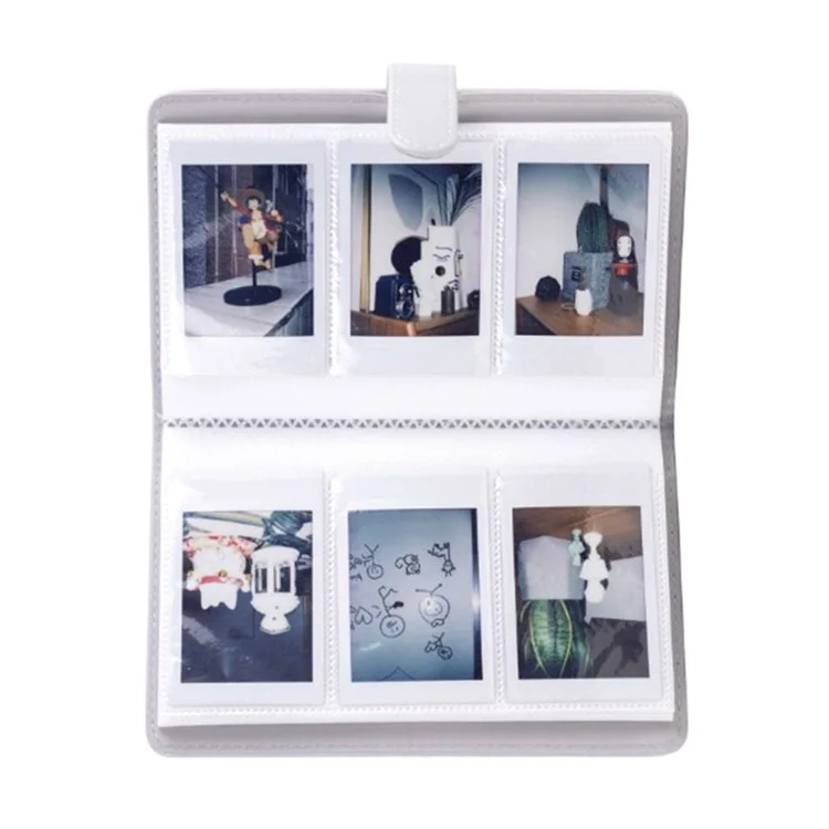 3-inch Mini Photo Album for Fujifilm Instax Mini 11 9 8+ 8 90 70 26 25 7s 50s, 108 Pockets Album PU Leather Photocard Holder Book Photo Card Binder - Paint Rainbow