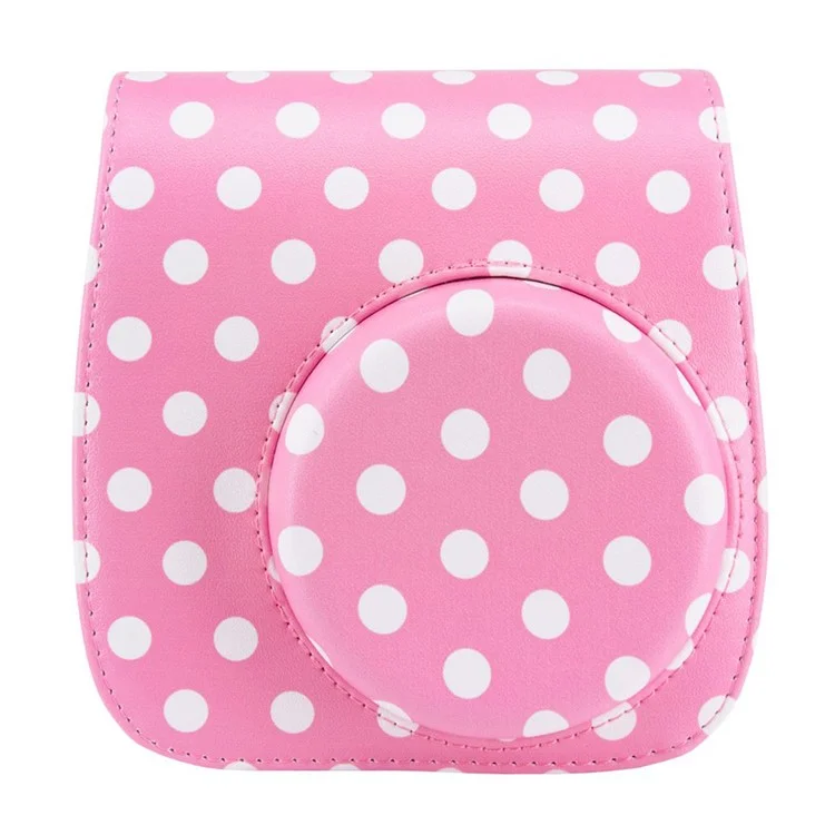 12-in-1 Instant Camera Accessories Kit for Fujifilm Instax Mini 11, Includes Bag, Album and Other Items for Collecting / Displaying Photos - Dot Pink