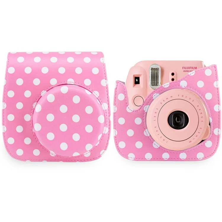 12-in-1 Instant Camera Accessories Kit for Fujifilm Instax Mini 11, Includes Bag, Album and Other Items for Collecting / Displaying Photos - Dot Pink