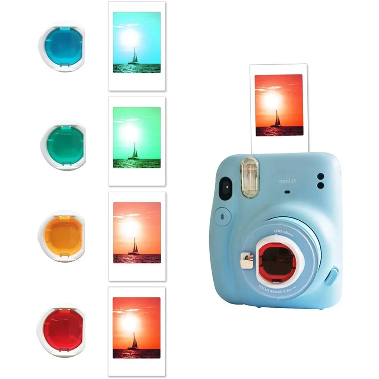 12-in-1 Instant Camera Accessories Kit for Fujifilm Instax Mini 11, Includes Bag, Album and Other Items for Collecting / Displaying Photos - Oil Paint