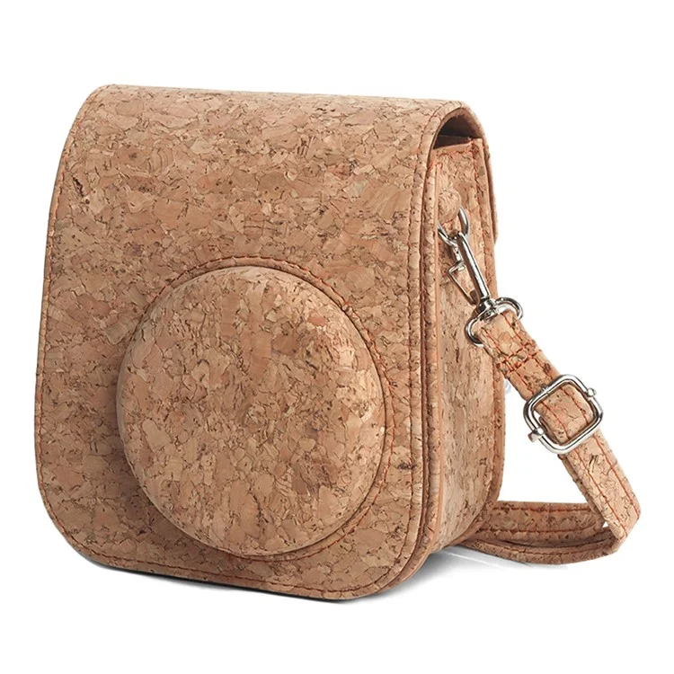 Para Fujifilm Instax Mini 11 Camera Storage Bag Cork Carrying Case Protection Sleeve Shoulder Bag