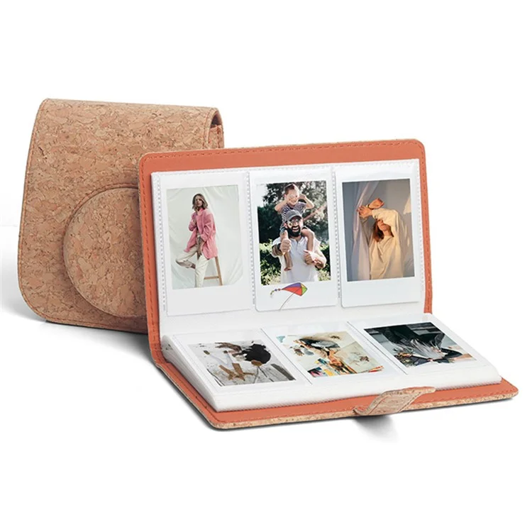 Para Fujifilm Instax Mini 11 Camera Storage Bag Cork Carrying Case Protection Sleeve Shoulder Bag