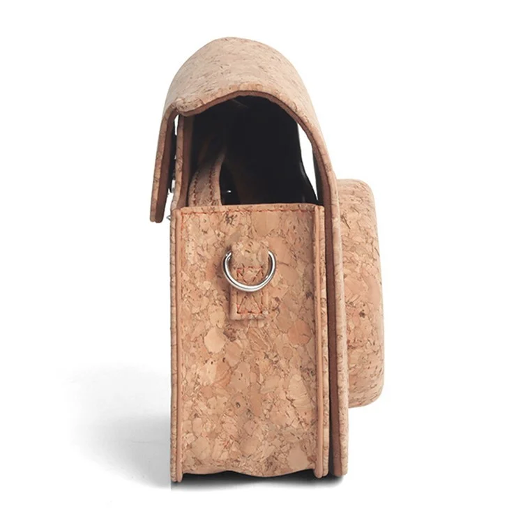 Para Fujifilm Instax Mini 11 Camera Storage Bag Cork Carrying Case Protection Sleeve Shoulder Bag