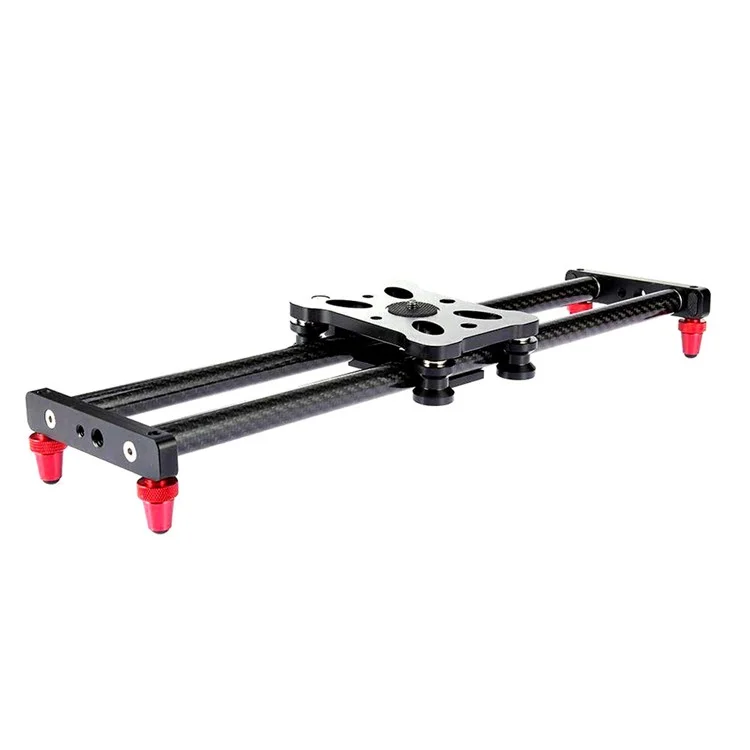 40-CF-SL Dolly Camera Slider 40cm Carbon Fiber Camera Track Stabilizer Rail for DSLR, Mobile Phone, with Bag