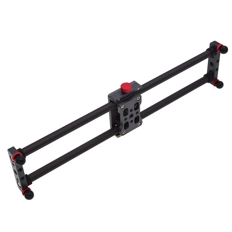 40-CF-SL Dolly Camera Slider 40cm Carbon Fiber Camera Track Stabilizer Rail for DSLR, Mobile Phone, with Bag