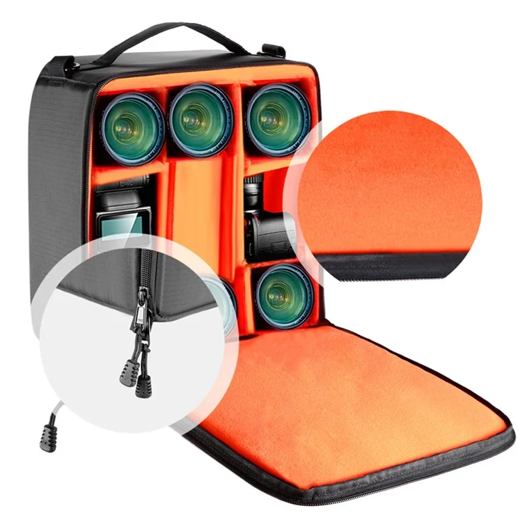 NEEWER NW-980 30x30x17CM Flexible Partition SLR Camera Storage Bag DSLR Shockproof Inside Padded Handbag