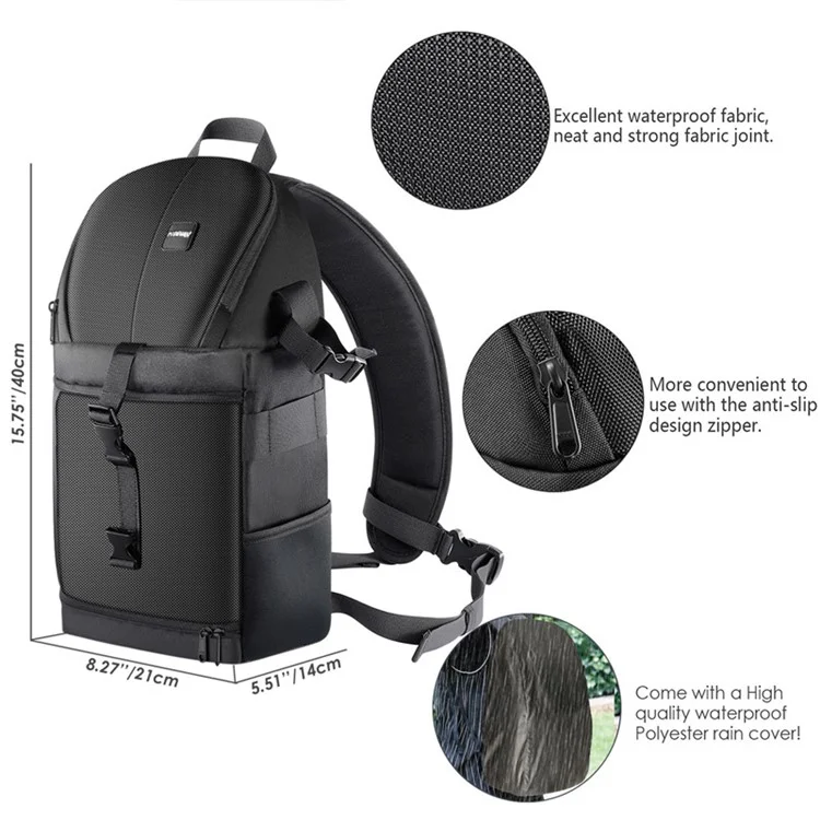 NEEWER NW-XJB02S Grand sac de transport pour appareil photo, sac bandoulière, sac à dos pour appareils photo DSLR et objectifs - Violet