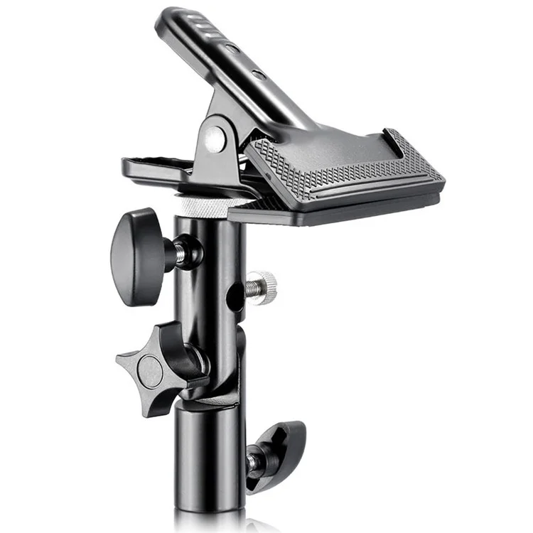NEEWER NW-176 Support de réflecteur Pince Métal Clip Fixation Adaptateur pour Support de Lampe Photo Studio