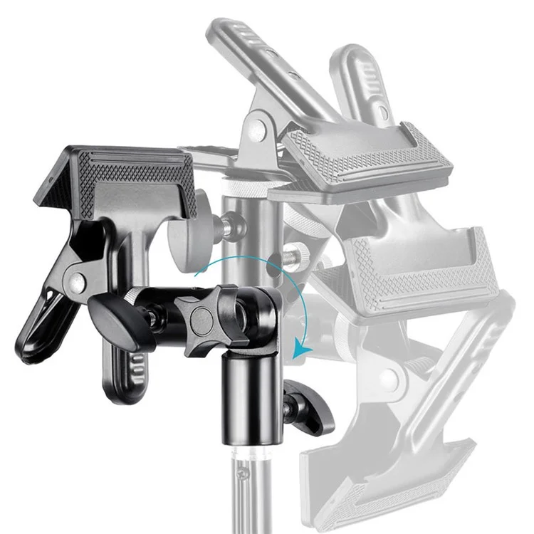 NEEWER NW-176 Support de réflecteur Pince Métal Clip Fixation Adaptateur pour Support de Lampe Photo Studio