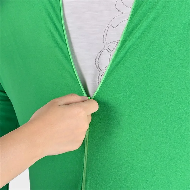 LIGHTUPFOTO PSD2EA Einteiler Chromakey-Körperanzug Grüner Ganzkörperanzug Unisex Spandex Verschwindender Mann Kostüm - Blau / 160 cm