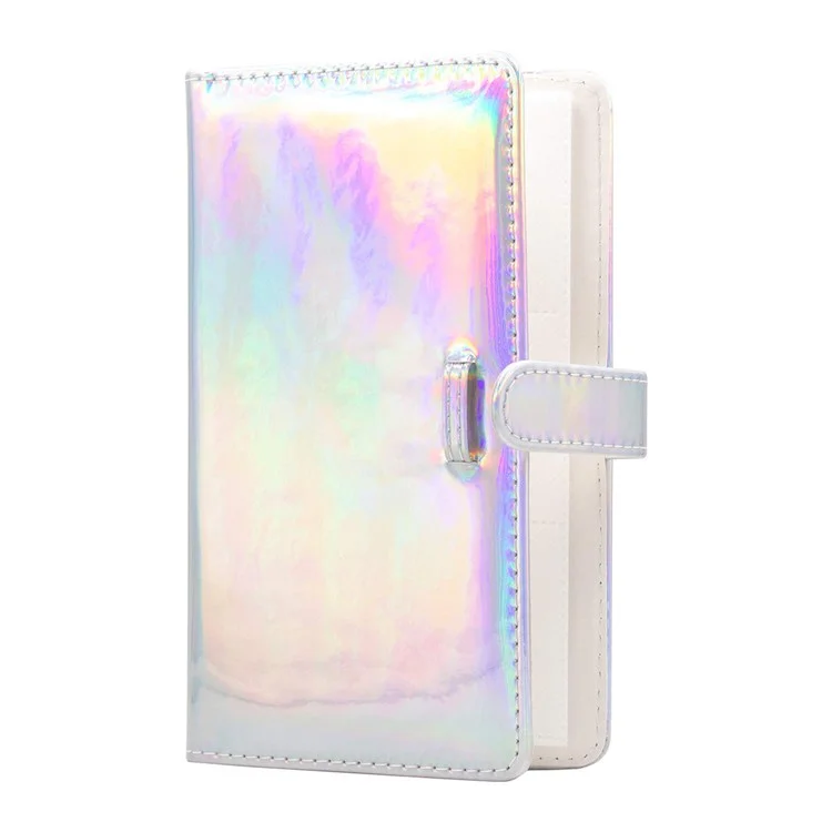 For Fujifilm Instax Mini 12 / 11 / 9 / 8 PU Leather Camera Case Cover Shoulder Bag with 3-inch Album - Aurora Pink