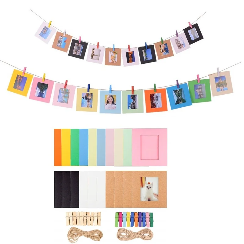Für FujiFilm Instax Mini 12 / 11 / 9 / 8+ / 8 10-in-1 Farbiges Bundle-Kit-Zubehör, einschließlich Fotoalbum, Aufhängerahmen, Randaufkleber - Ölfarbe