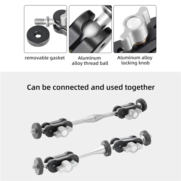 BEXIN TM-4 Magic Arm Adapter Aluminum Alloy Flexible Ball Camera Light Bracket