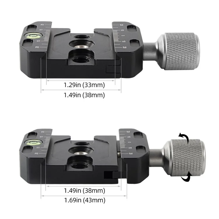 BEXIN QR-50N Kamera-Stativ Quick Release Plate Base Aluminium Legierung SLR Kamera-Stativ Mount Adapter