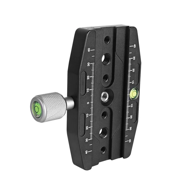 BEXIN QR-110N Quick Release Trépied Support de Base Gimbal Clamp Adaptateur avec 3x3 / 8 ", 4x1 / 4" pour Appareil Photo Reflex Numérique Universel