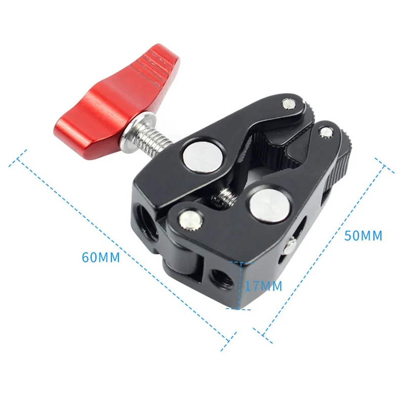 J026 Articulated Arm Crab Claw Super Clamp Clip Holder for Studio Flash Light Camera Tripod