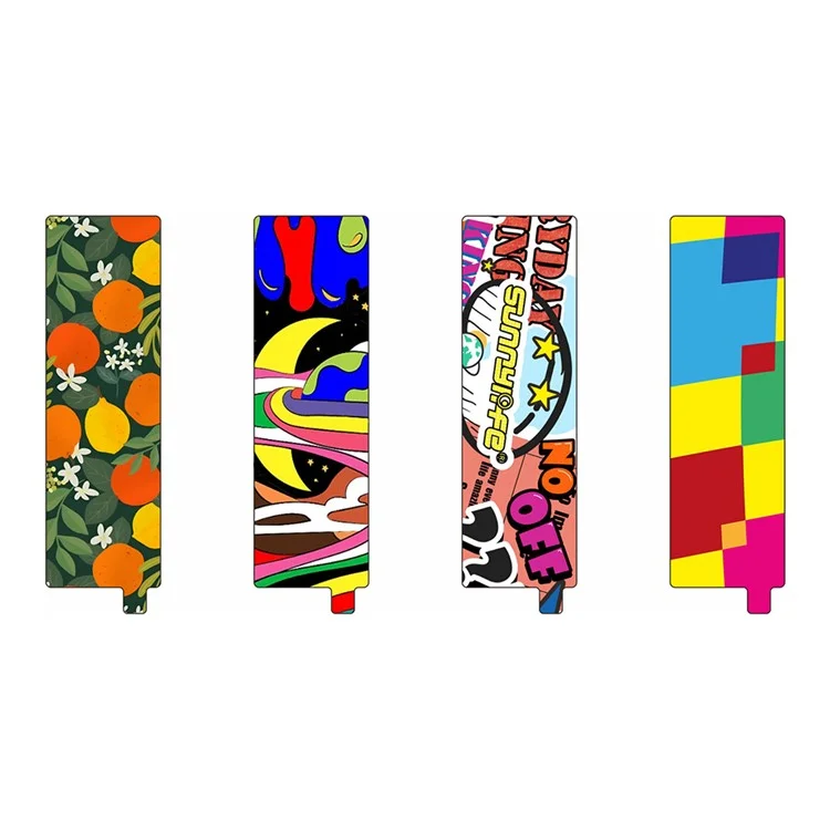 SUNNYLIFE IST-TZ575 4Pcs / Set Colorful Insert Paper for Insta360 Flow Decorative DIY Pattern Sticker Card - Style C