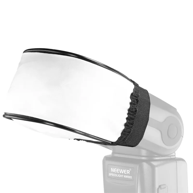 K009 Universal Camera SoftBox Diffuser Soft Flash Light Diffuser Cap Compatible with Canon, Nikon, Sony and More - Red