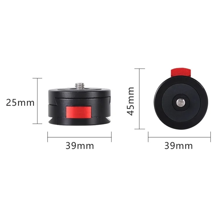 Z005 Aluminium-Legierung SLR-Kamera-Stativ-Ständer Adapter Mini Quick Release Base