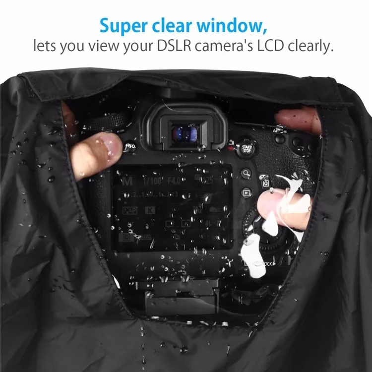 Housse de pluie 396 Raincoat Waterproof Protection Case pour objectif téléphoto moyen de caméra