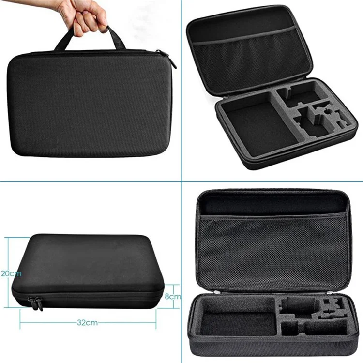 Kit de accesorios 55 en 1 con correas, palo de selfie, trípode, bolsa de cámara para GoPro, DJI Osmo, SJCAM, piezas de cámara de acción AKASO