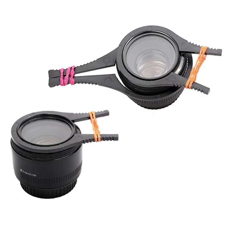 LJ1173 2Pcs for 67mm-77mm Caliber Lens Filter UV Lens Plastic Removal Wrench Camera Lens Filter Clamps