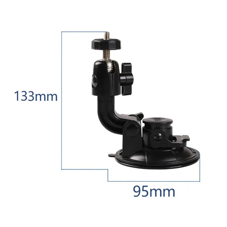 G097 95cm Suction Cup Mount 1 / 4 Standard Screw Action Camera Holder Bracket for GoPro