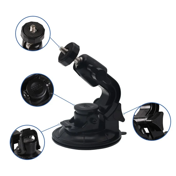 G097 95cm Suction Cup Mount 1 / 4 Standard Screw Action Camera Holder Bracket for GoPro