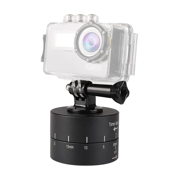 G076 360 Degree Rotating Photography Time Lapse Gimbal pour Caméra Sportive GoPro Panoramique Montage Titulaire