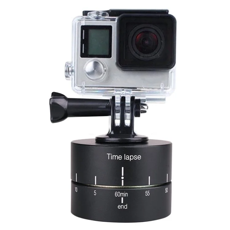 G076 360 Degree Rotating Photography Time Lapse Gimbal pour Caméra Sportive GoPro Panoramique Montage Titulaire