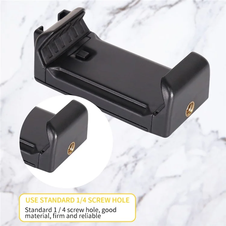 G175 Desktop Tablet Phone Mount Retractable Tripod Phone Clip mit 1 / 4" Schraubadapter für Live-Streaming