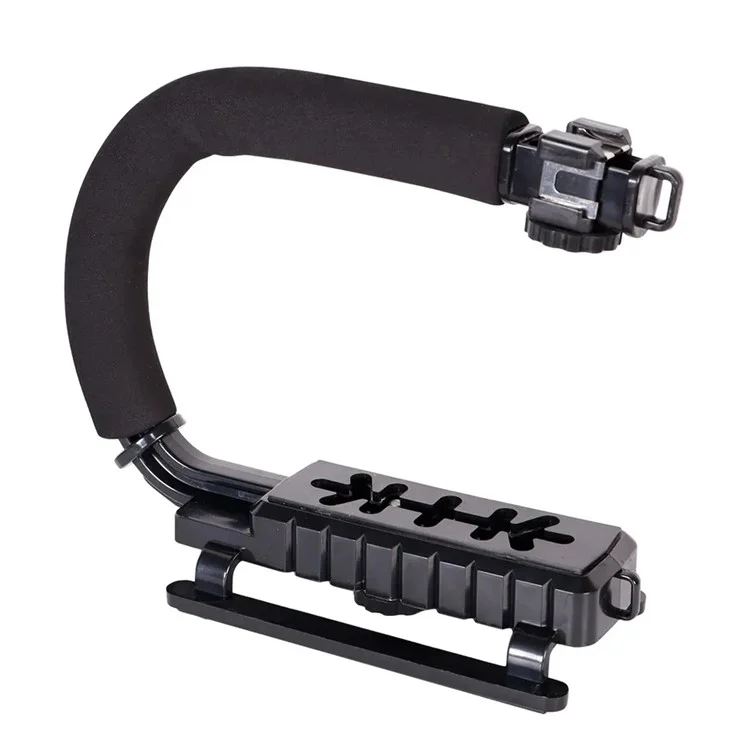 Cámara réflex digital portátil H002 Sponge Handle ABS Stabilizador Forma U-shape DV Soporte Luz de relleno Montaje Soporte
