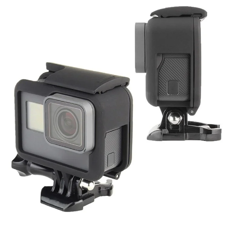 GP1201 For GoPro Hero 5 / 6 Action Camera Cage Side Opening Protective Frame Plastic Housing Case Portable Cover