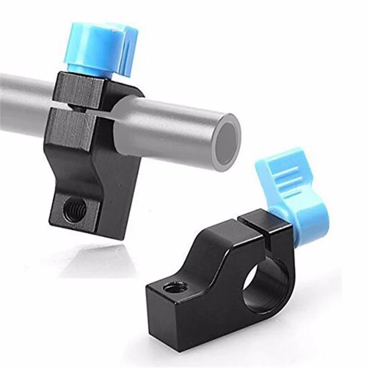 Soporte de abrazadera para varilla de 15 mm con rosca de tornillo de 1/4" para cámara DSLR Rig Rail Magic Arm F189