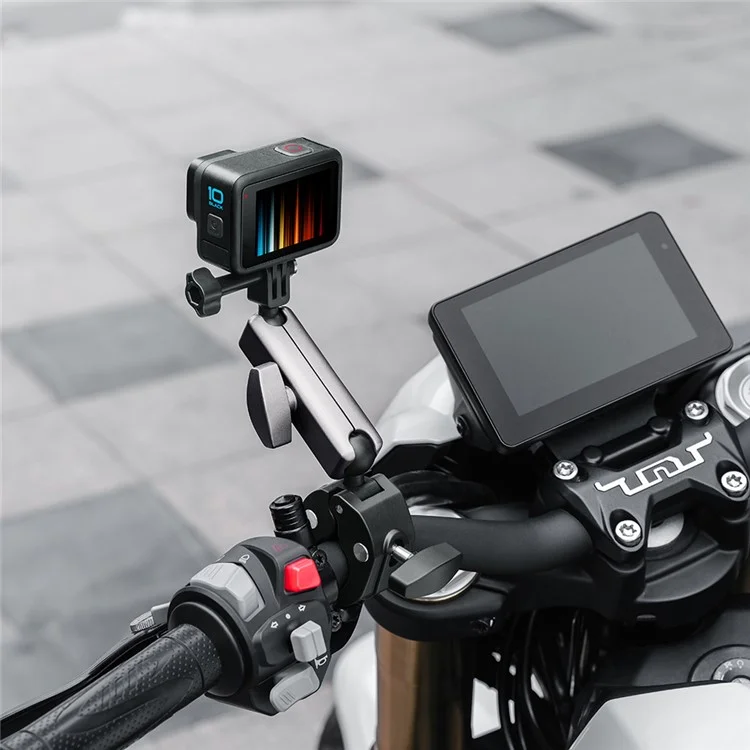 Велосипедный зажим для руля мотоцикла Алюминиевый сплав Nylon Camera Holder для GoPro Hero 10 9 / Insta360 /