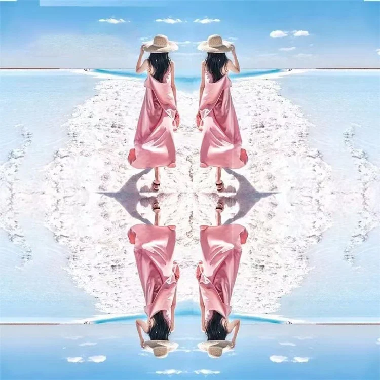 Mobile Phone Photography Reflection Mirror Outdoor Travel Photo Reflection Effect Auxiliary Tool with Clip for Cell Phone - Black