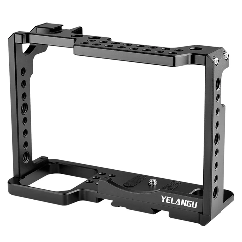 YELANGU C18-A pour Panasonic S1 / S1H / S1R Cage d'appareil photo en alliage d'aluminium CNC Cadre de protection pour appareil photo