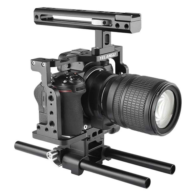 YELANGU C15 Aluminiumlegierungs-Rahmengehäuse-Set für Nikon Z6 / Z7 / Z6II / Z7II Schutzhülle Kamera-Zubehör