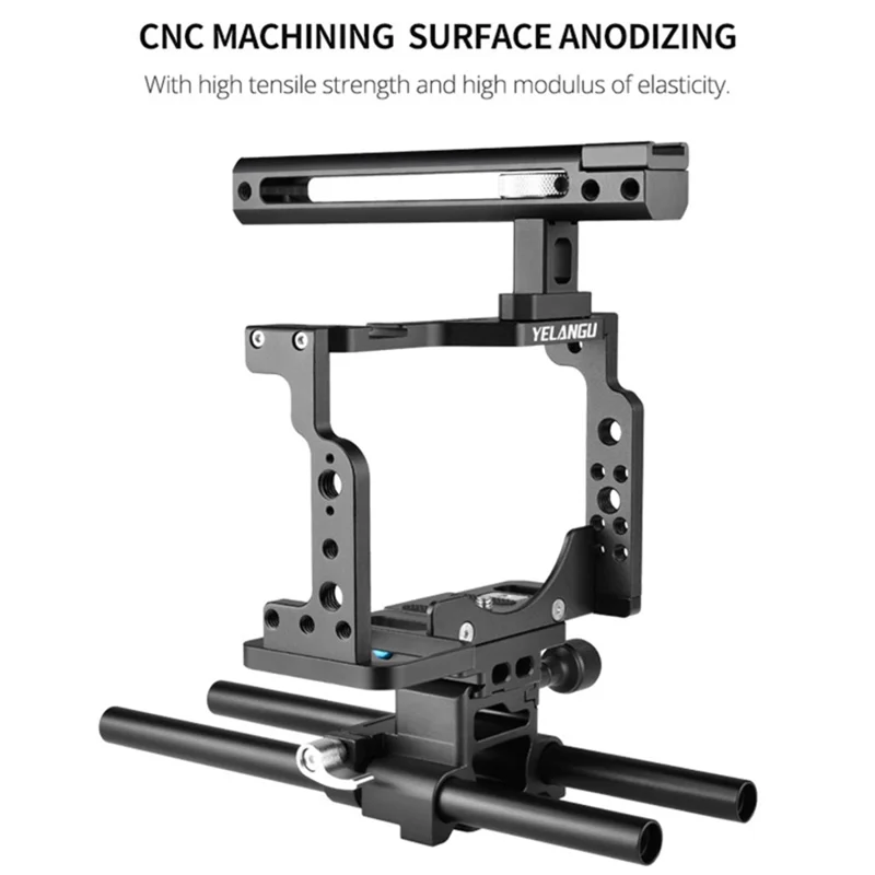 YELANGU C15 Aluminiumlegierungs-Rahmengehäuse-Set für Nikon Z6 / Z7 / Z6II / Z7II Schutzhülle Kamera-Zubehör