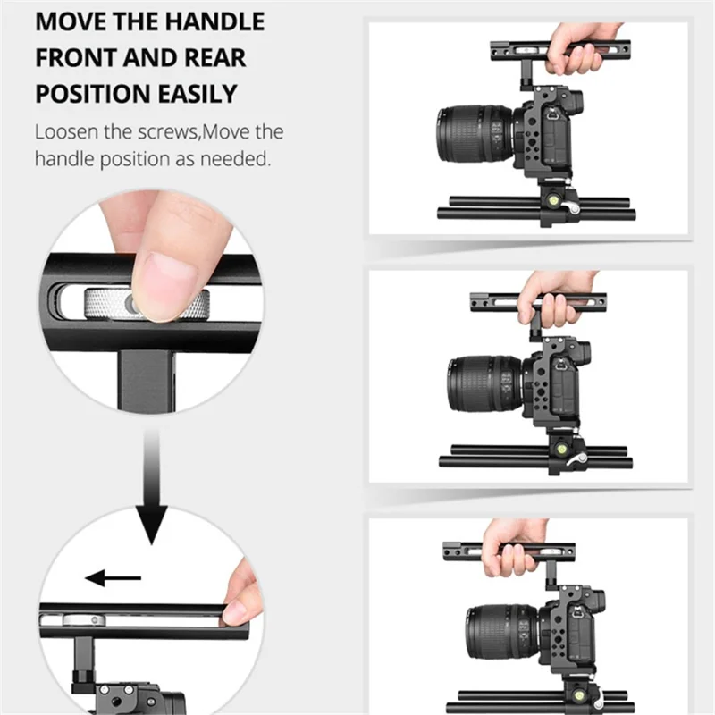 YELANGU C15 Aluminiumlegierungs-Rahmengehäuse-Set für Nikon Z6 / Z7 / Z6II / Z7II Schutzhülle Kamera-Zubehör