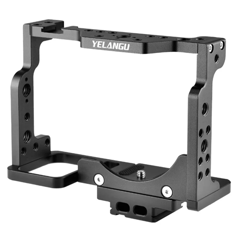 YELANGU C15-A Gaiola de Armação de Liga de Alumínio para Câmera Nikon Z6 / Z7 / Z6II / Z7II, Proteção de Quadro para Vlogging