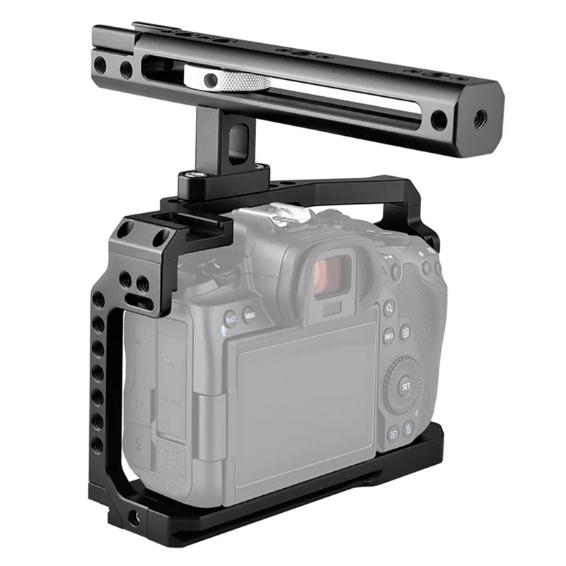 YELANGU C22 For Canon EOS R5 / R6 / R6 MARK 2 / R5C Aluminum Alloy Camera Video Cage with Handle Grip