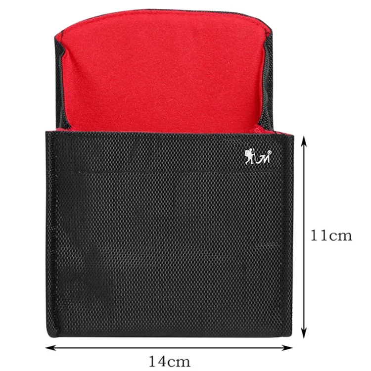 Waterproof Canvas Camera Bag for Sony Canon Nikon Accessory Storage Pouch Sleeve Protection Case (Size: S)
