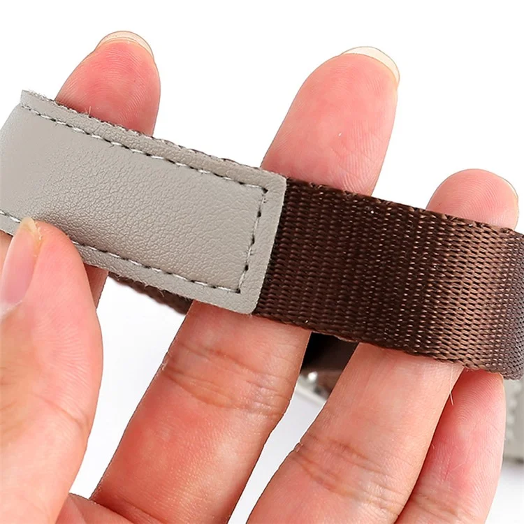Camera Carrying Strap For Sony Fujifilm Canon , 29-35CM Telescopic Polyester Anti-Wear Wrist Strap - Coffee